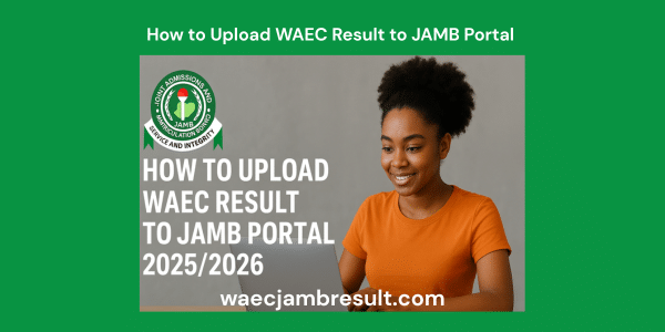 How to upload WAEC result on JAMB portal 2025/2026