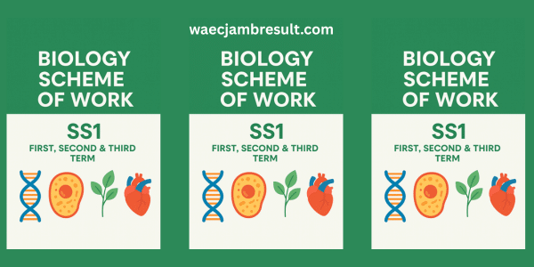 SS1 Biology Scheme of Work First, Second & Third Term
