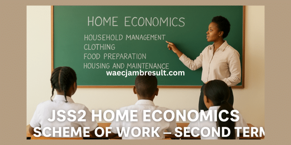 Home Economics Scheme of Work for JSS2 — Second Term